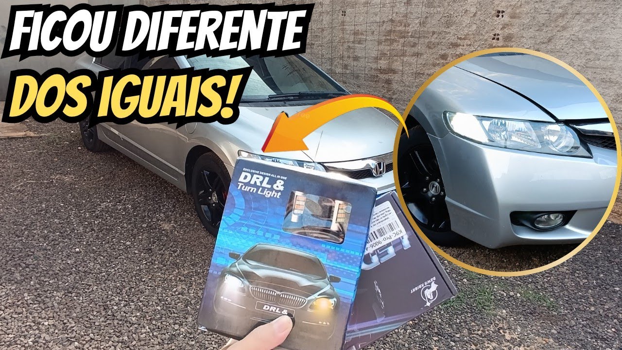 TRANSFORME A ILUMINAÇÃO DO SEU CIVIC G8: SETA DRL OU CONJUGADA?