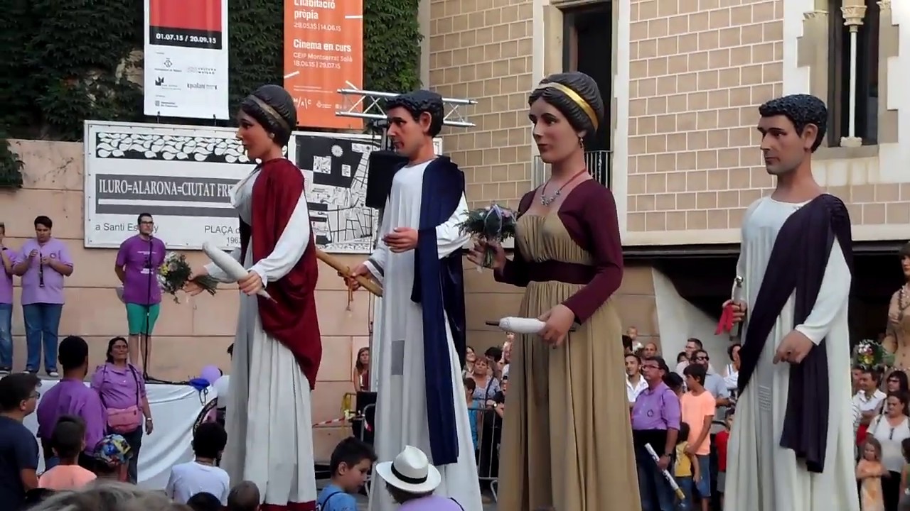 VIª Mostra de Balls de Gegants de Mataró - Ball dels Gegants d'Iluro (04/07/2015)