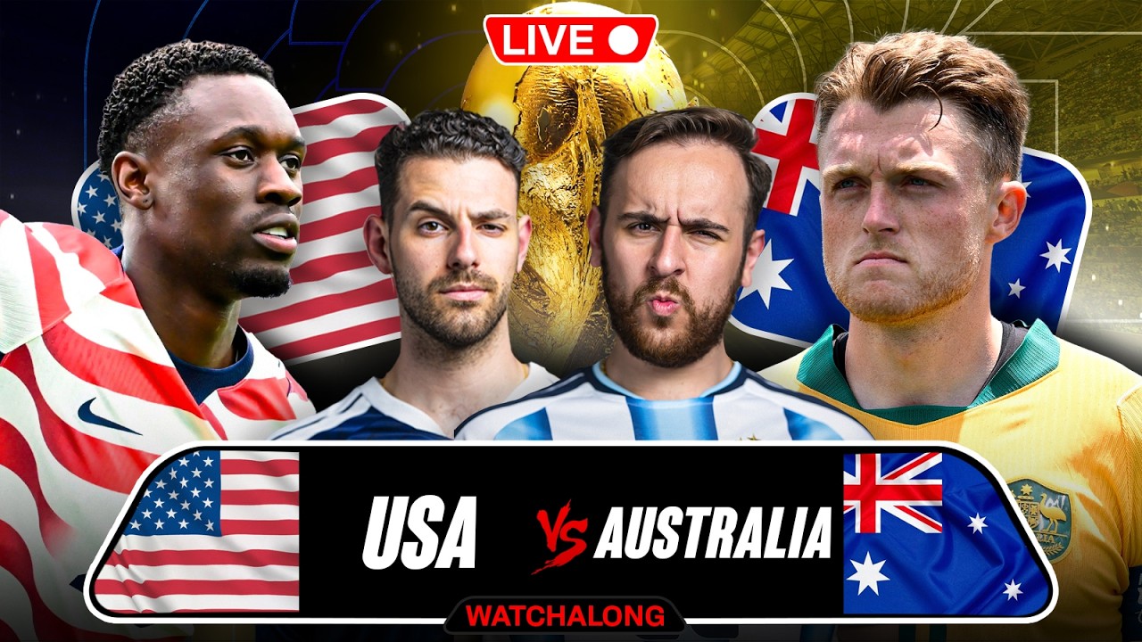 USA VS AUSTRALIA WORLD CUP WATCHALONG!