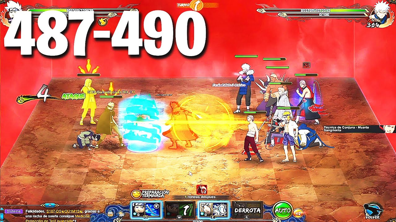 Ninja Exam 487-490 | Naruto Online