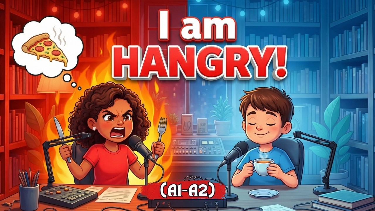 Learn How to Talk About Feelings & Emotions (Happy, Sad, Hangry?) 😡 | Easy English for beginners 