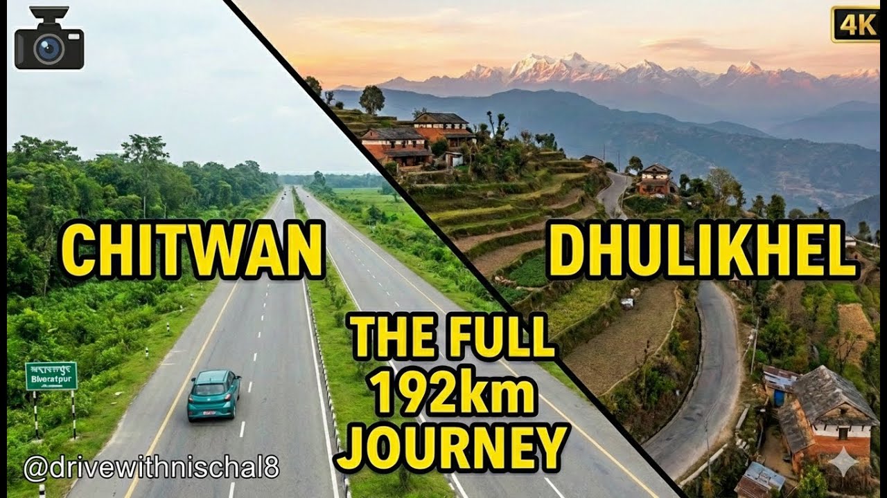 Nepal Road Trip: Chitwan to Dhulikhel | Full Cinematic Dash Cam