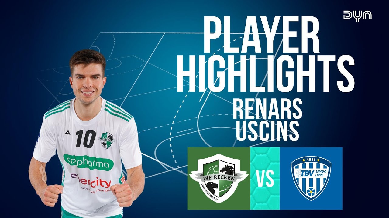 Renars Uscins Highlights vs. TBV Lemgo Lippe | DAIKIN HBL | Dyn Handball