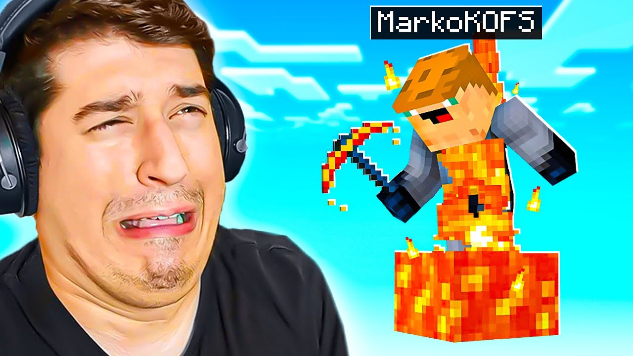 MINECRAFT PREŽIVLJAVANJE NA JEDNOM BLOKU LAVE!!!