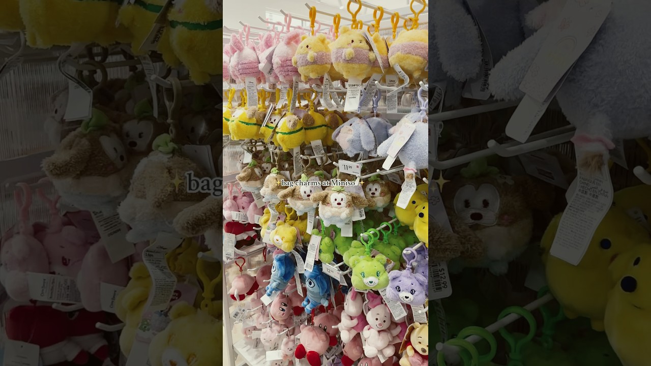 Cute bag charms at Miniso #minisofinds #myminisousa #minisoambassador #bagcharm