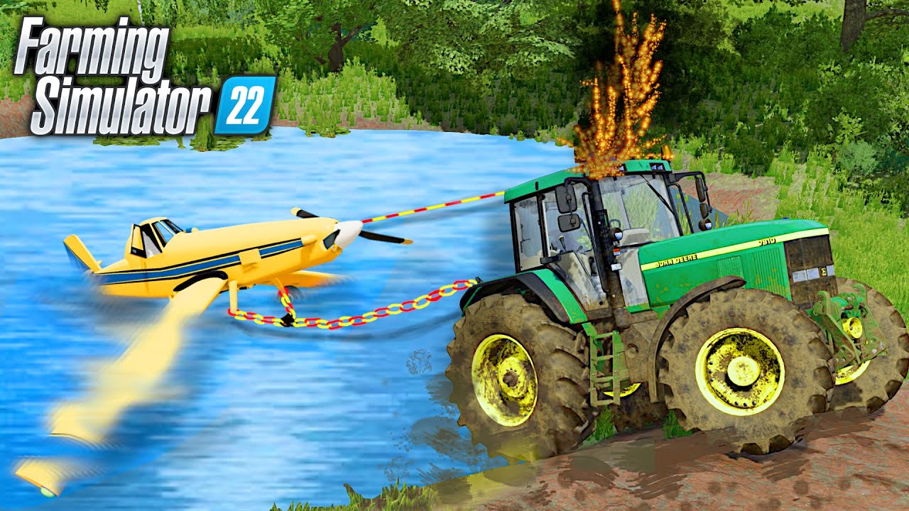 AVION PRONAŠLI U JEZERU, VUČEM GA SA JOHN DEERE ! StaraFarma Ep54
