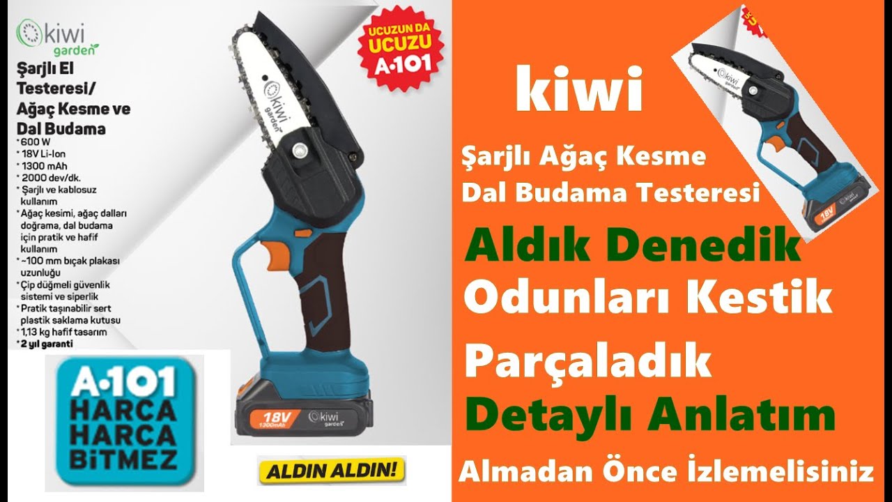 Kiwi Şarjlı El Testeresi / Ağaç Kesme ve Dal Budama #a101 A101 Şarjlı Budama Testeresi