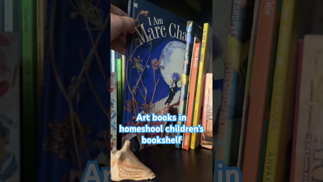 Art books for my homeschooled children. Our collection of art books. 