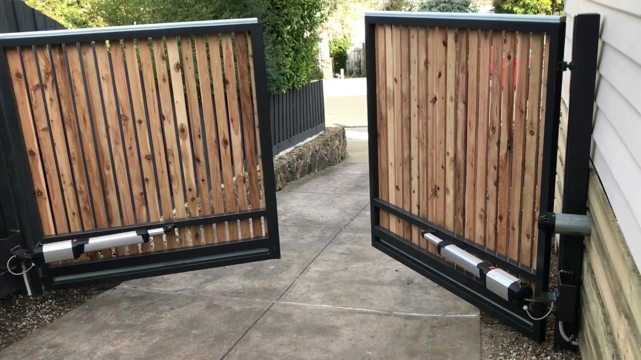 Swing Gate - External opening with BFT Kustos automation - Powered Gates Australia