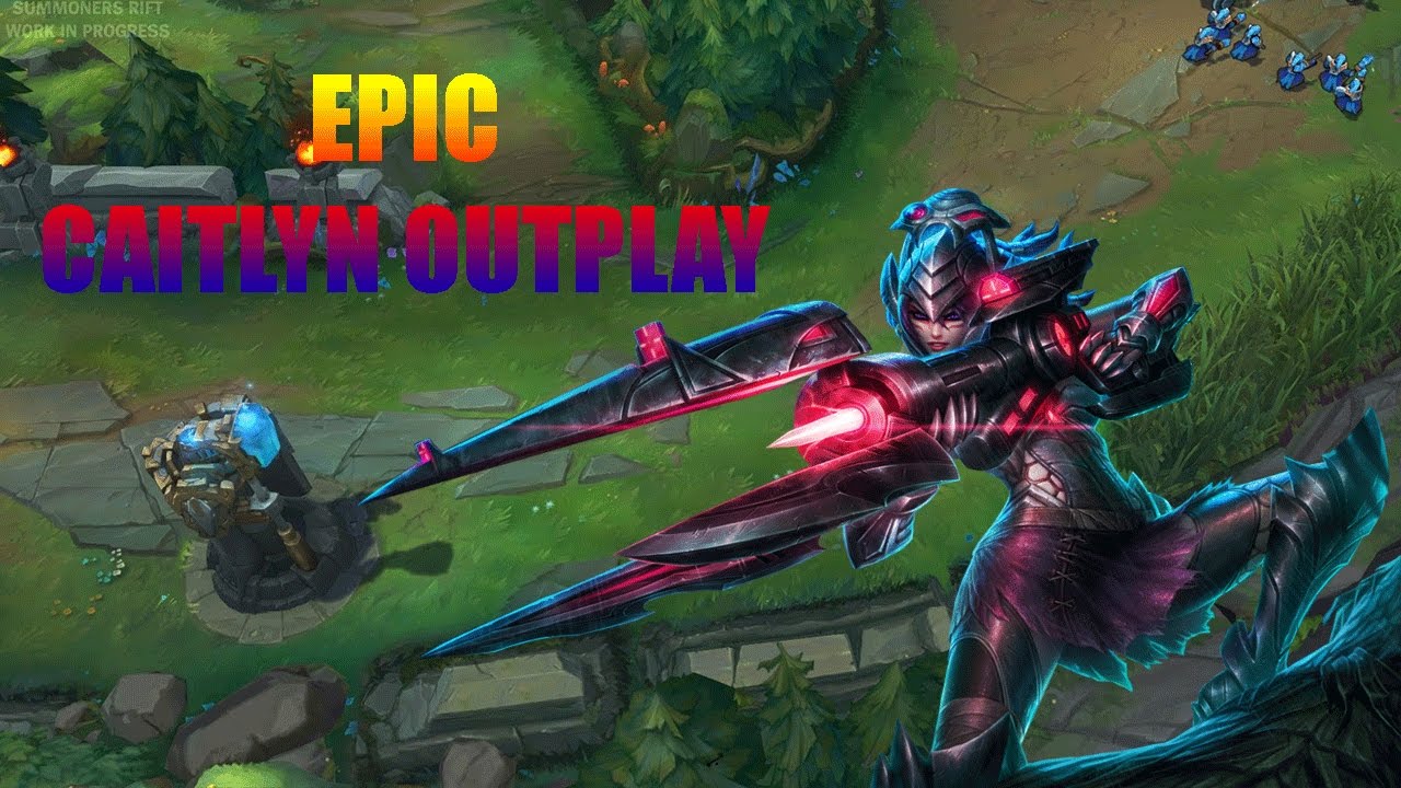 EPIC CAITLYN OUTPLAY High elo play - Insane outplay (League of Legends)