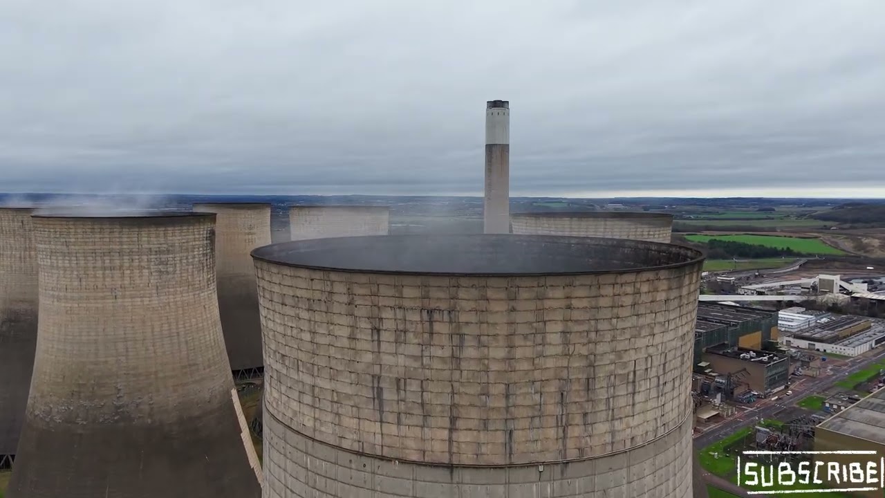 drone flying over nottingham