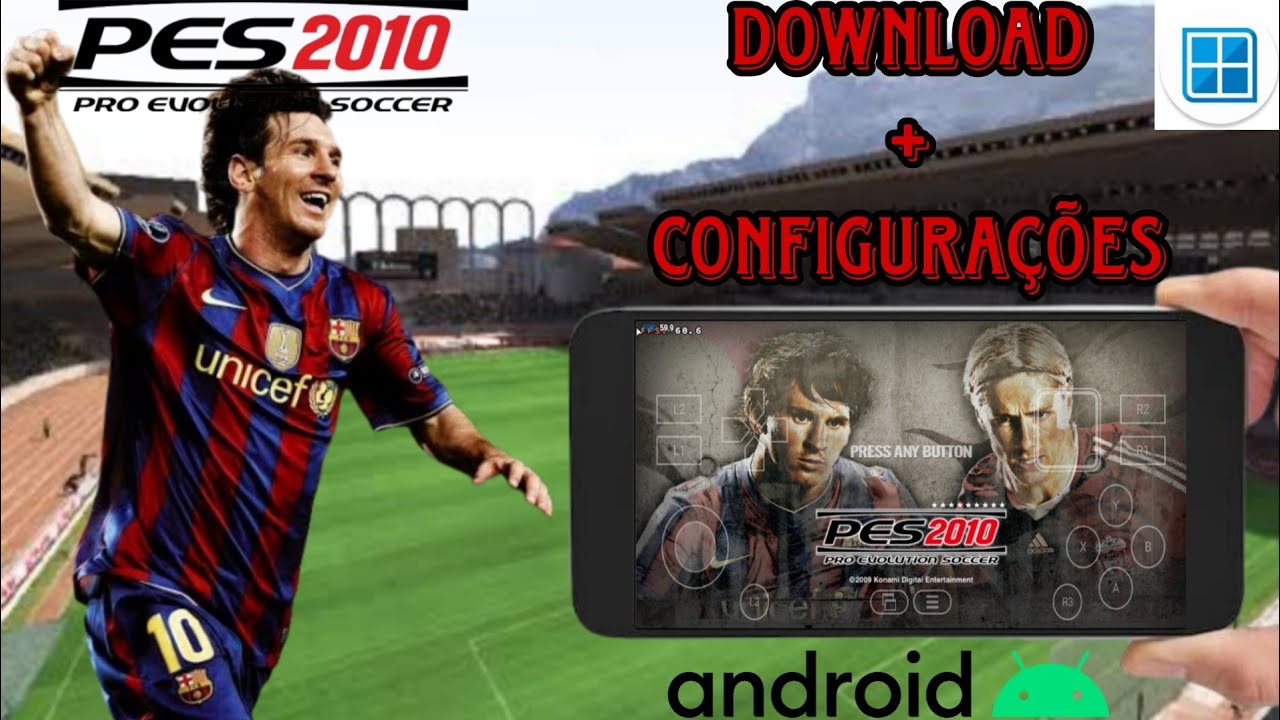 PES 2010 NO WINLATOR// COM NARRAÇÃO E TRADUÇÃO PT-BR//SNAPDRAGON 730 4GB DE RAM
