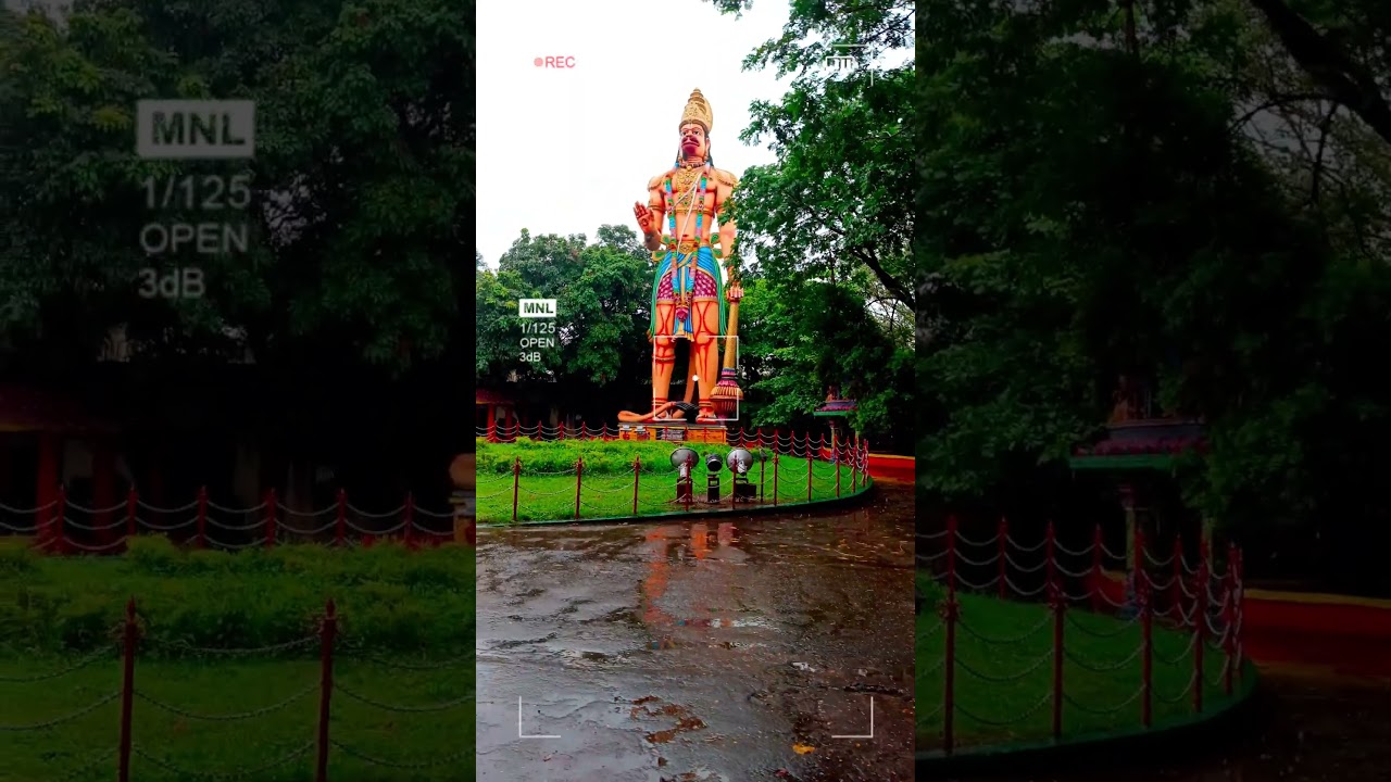 Finding peace at the feet of the giant. 🔱 Visit to Hanuman Vatika, Rourkela. Have you been here yet?