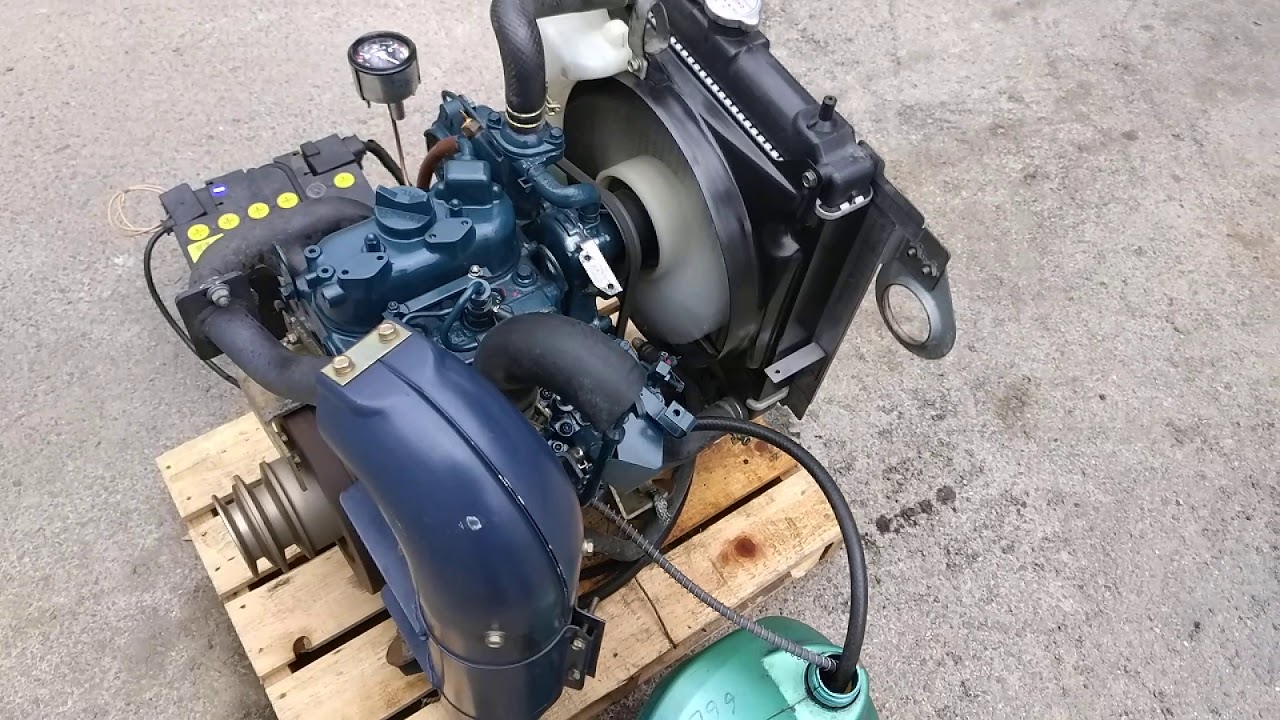 Тест контрактного двигателя Kubota Z482-546202