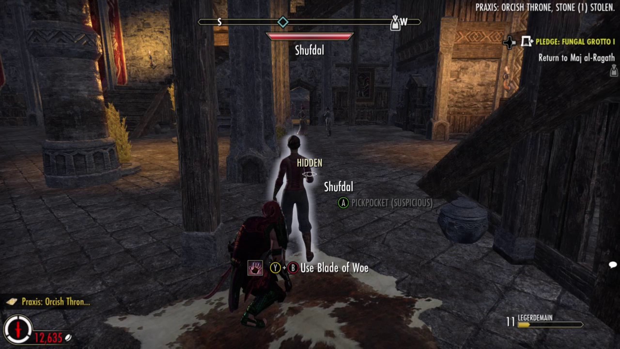 Eso gold furniture motif Praxis Orc Throne