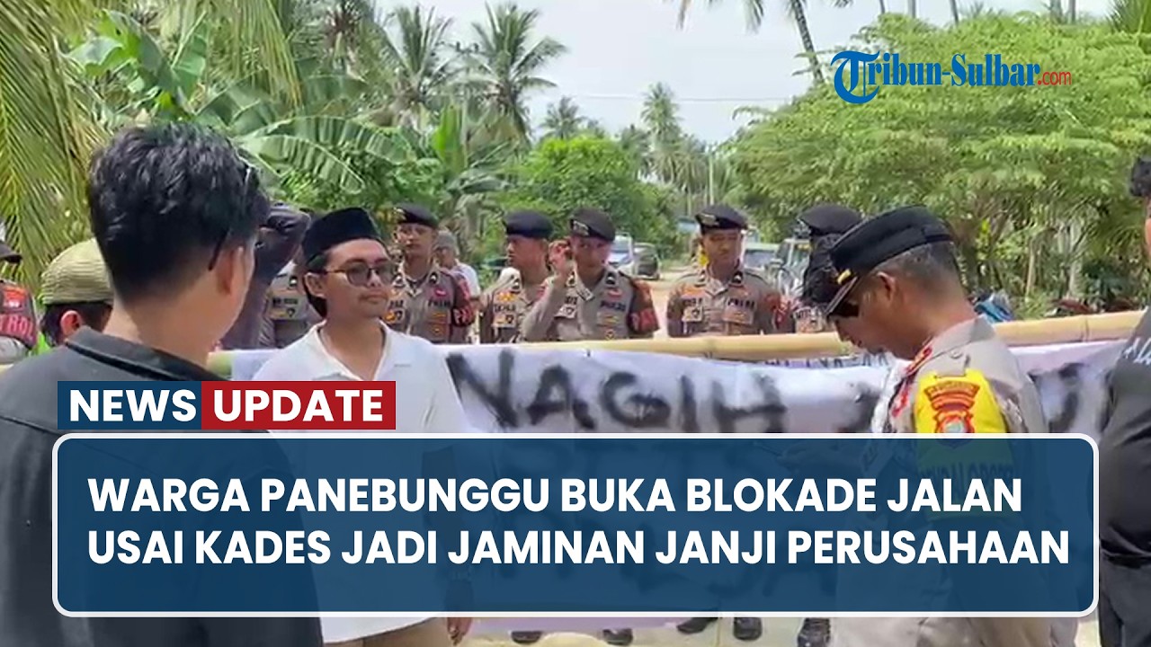 Suasana Kondusif, Warga Panebunggu Buka Blokade Jalan Usai Kades Jadi Jaminan Janji Perusahaan