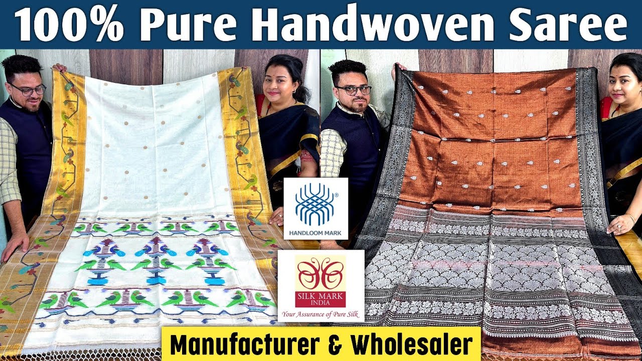 Pure Tussar Silk / Pure Organza / Cotton Handloom / Pure Linen / Pure Zari Tissue Saree Manufacturer