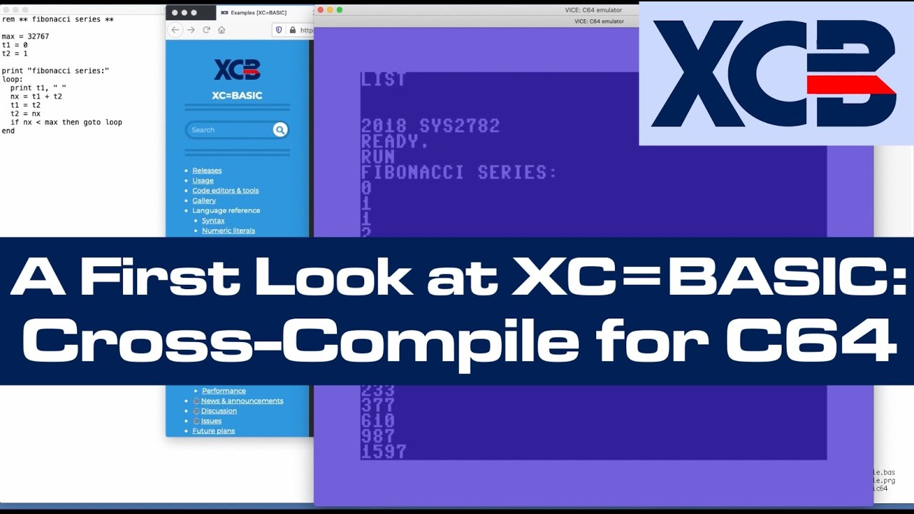 XC=BASIC Cross-Compiler for C64: A Quick Look