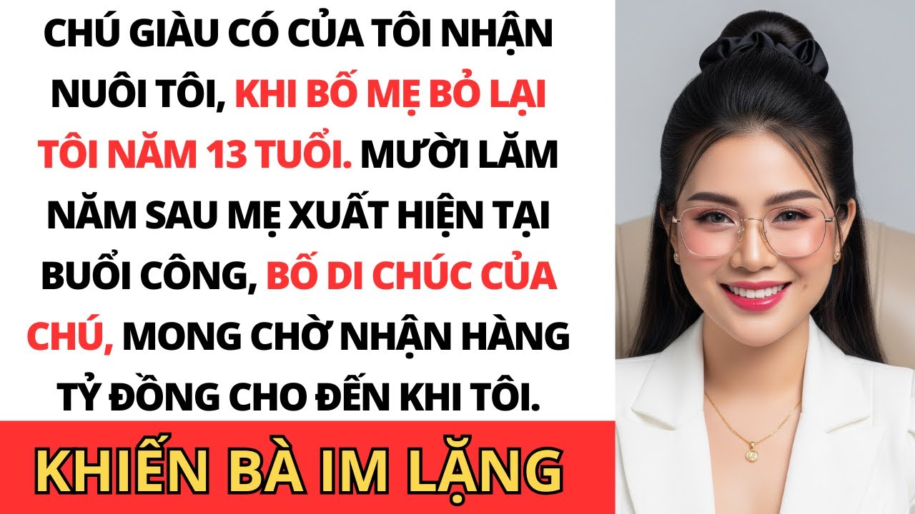 Người chú giàu có của tôi đã nhận nuôi tôi sau khi bố mẹ bỏ rơi tôi lúc 13 tuổi đâu ngờ rằng 15 năm.