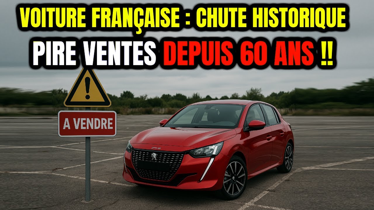 VOITURE FRAN&Ccedil;AISE : CHUTE HISTORIQUE DES VENTES...