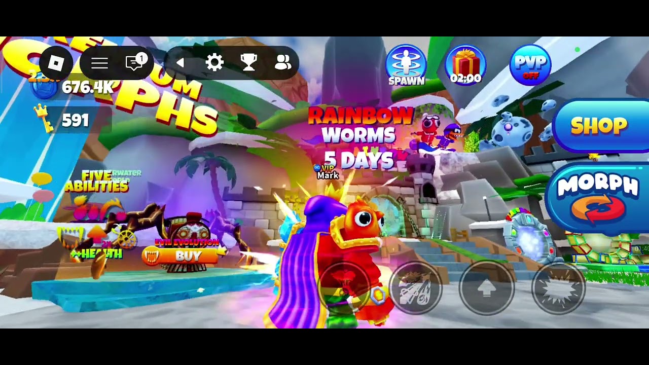 Leaking the new morph world rainbow worms!
