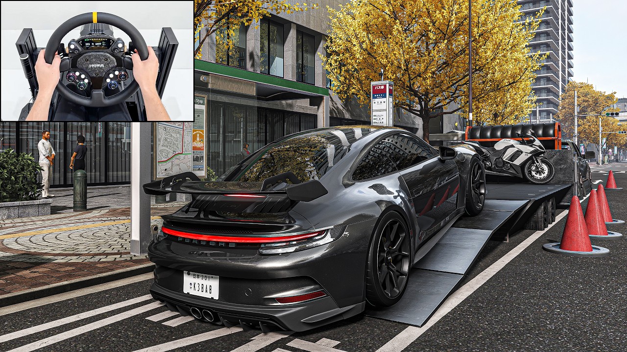 Porsche 911 GT3 | Forza Horizon 6 | Steering Wheel Gameplay