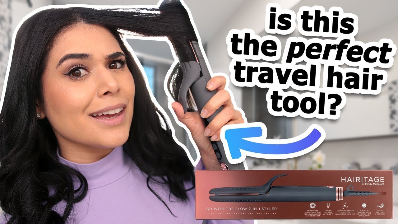 Testing the Hairitage Go With the Flow 2-in-1 Styler on Thick, Wavy Hair