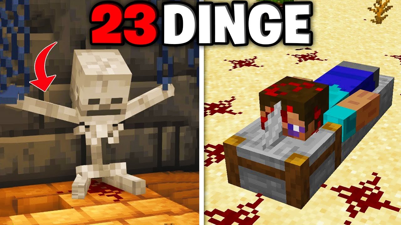23 GRUSELIGE DINGE in MINECRAFT die du wirklich BAUEN kannst!