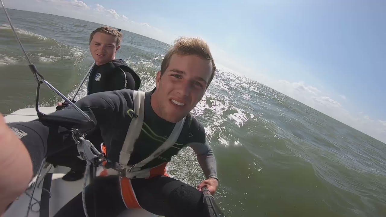 Laser 2 sailing
