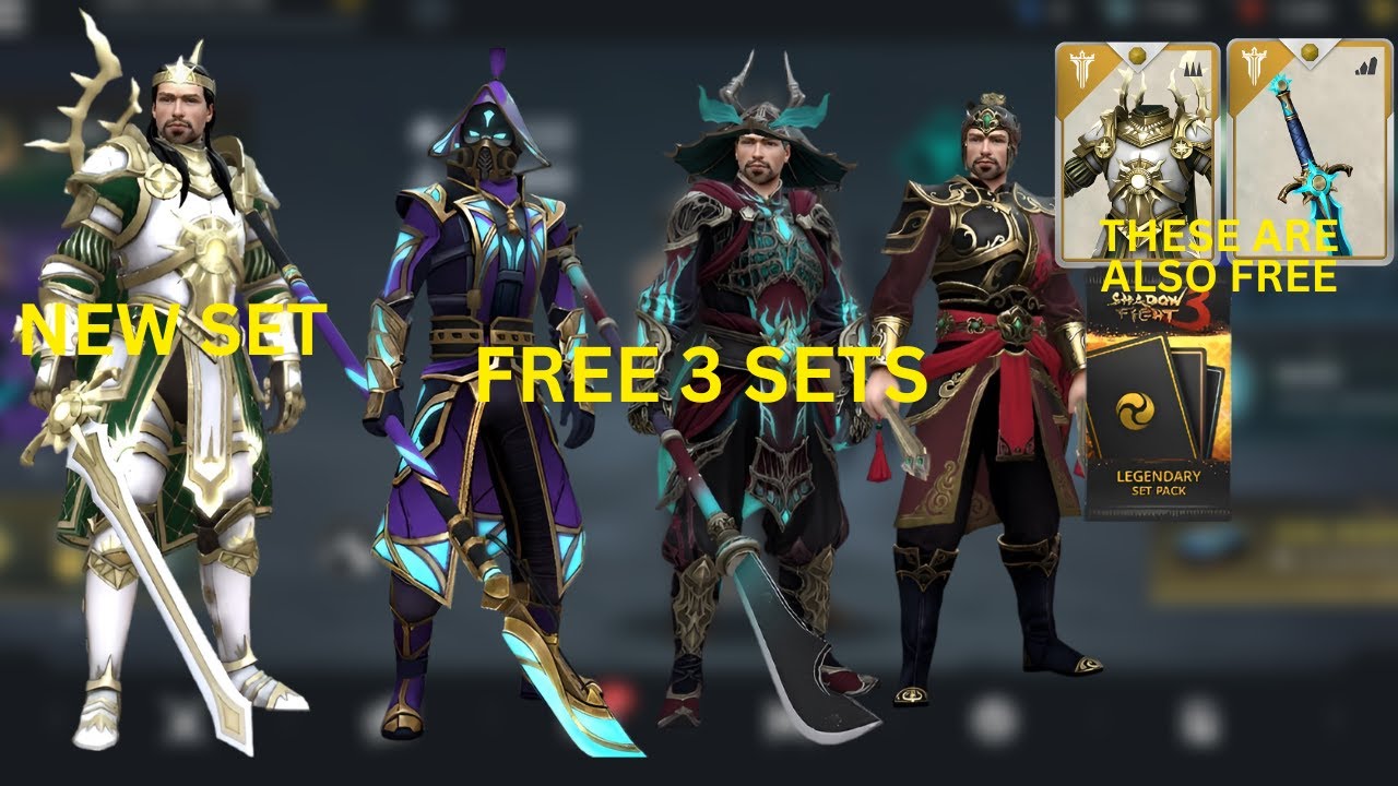 Shadow fight 3 side effect event | Free liberator Metamorphosis, Widow set, New Monarch Set is here