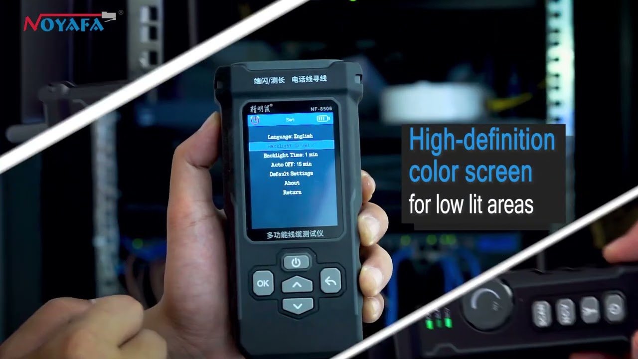 Meet the Noyafa NF-8506 Ethernet Cable Tracer & Tester with PoE / PING / Switch Testing, and IP Scan