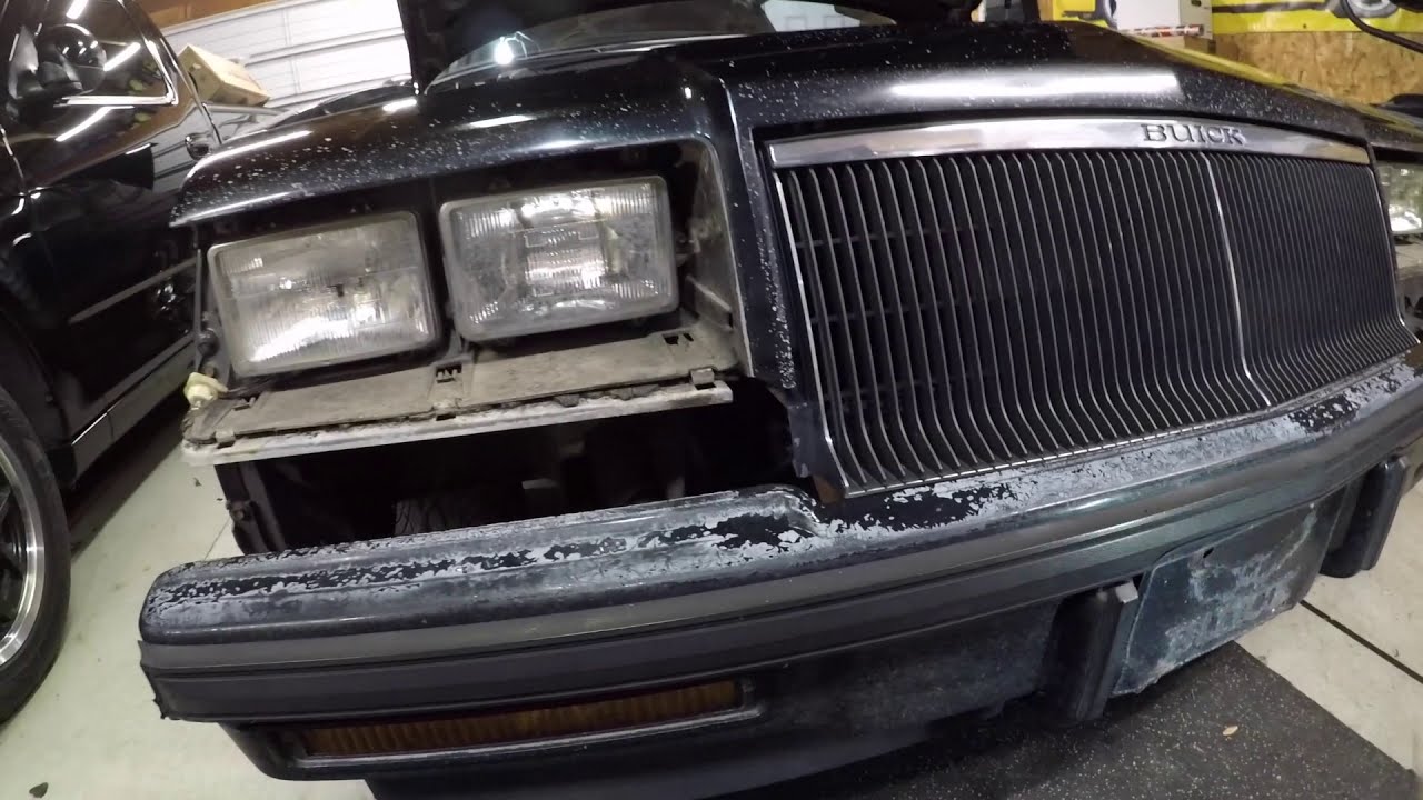Buick Grand National headlight bezel removal tailight removal.