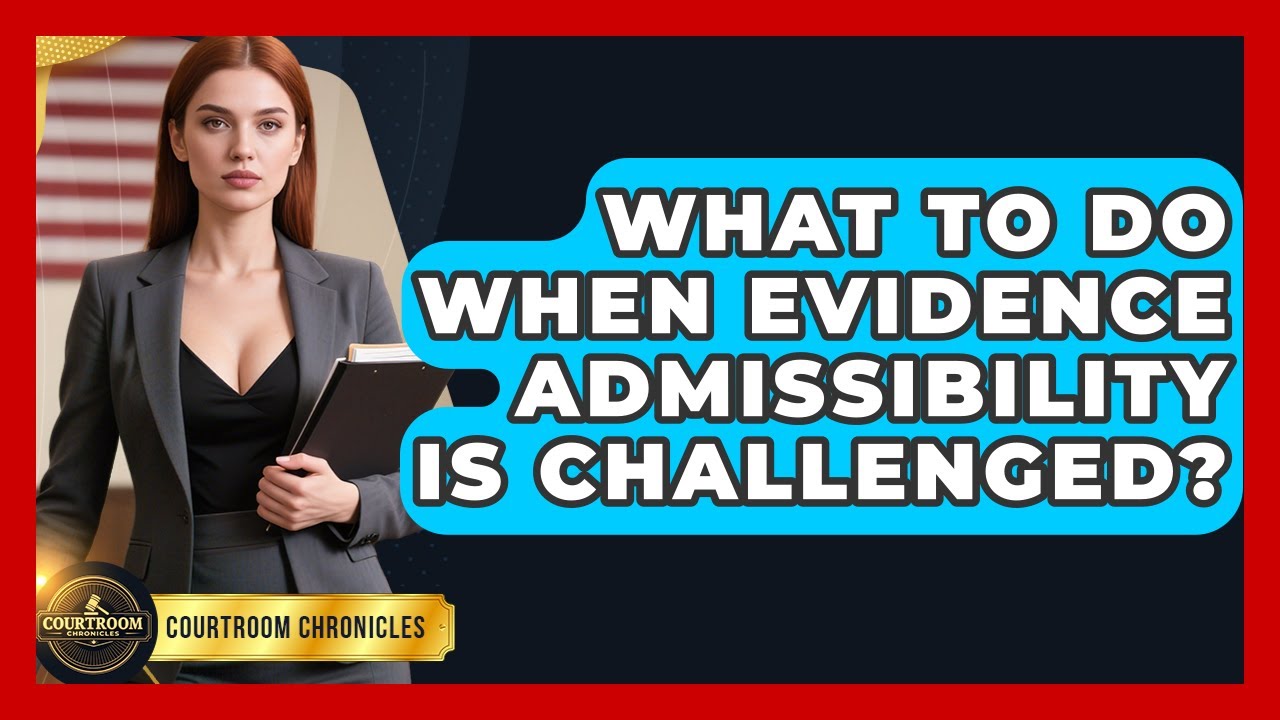 What To Do When Evidence Admissibility Is Challenged? - Courtroom Chronicles