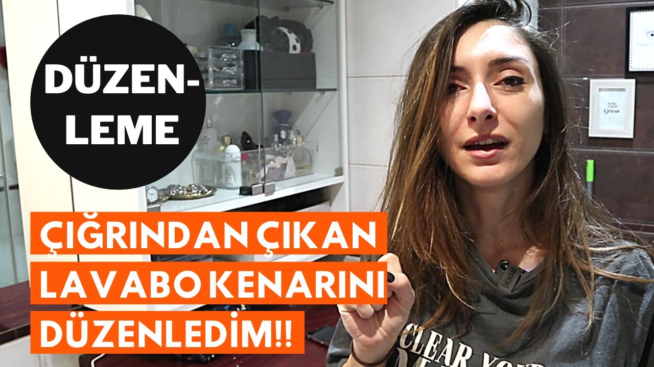 DÜZENLEME!! Banyo lavabo kenarları ve dolabımı düzenledim!
