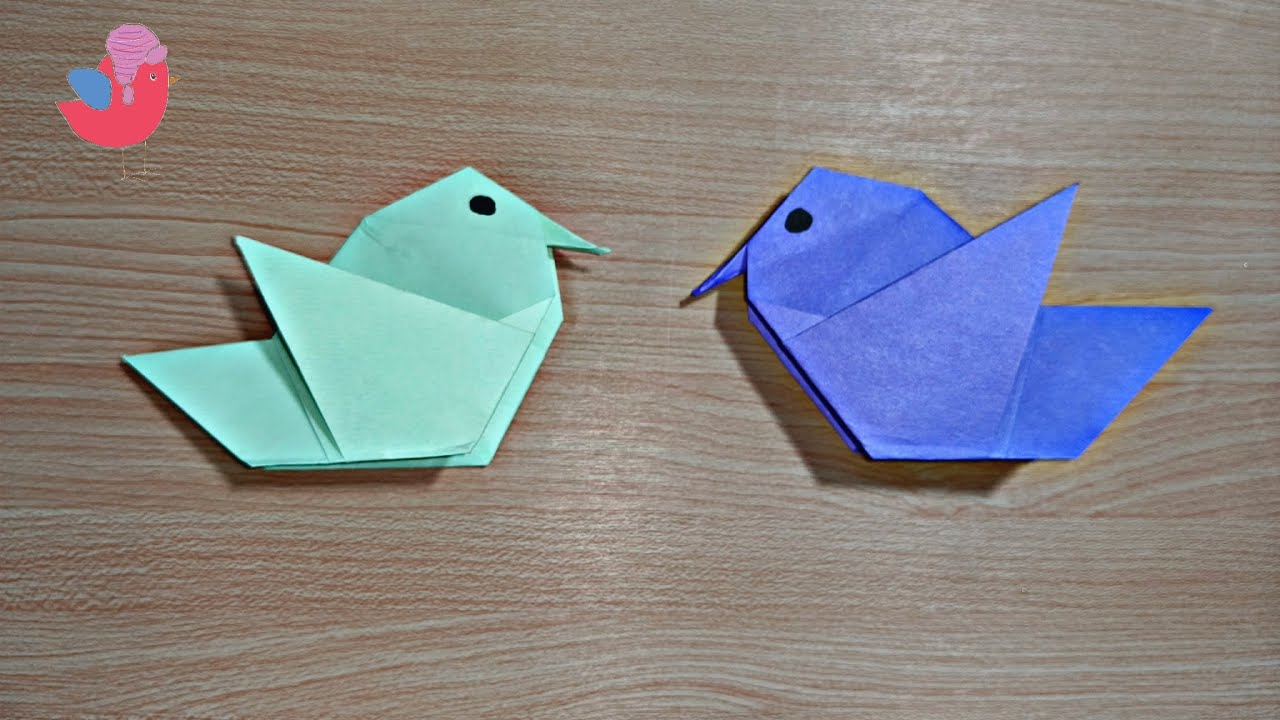Origami Bird tutorial | Simple & Easy😍