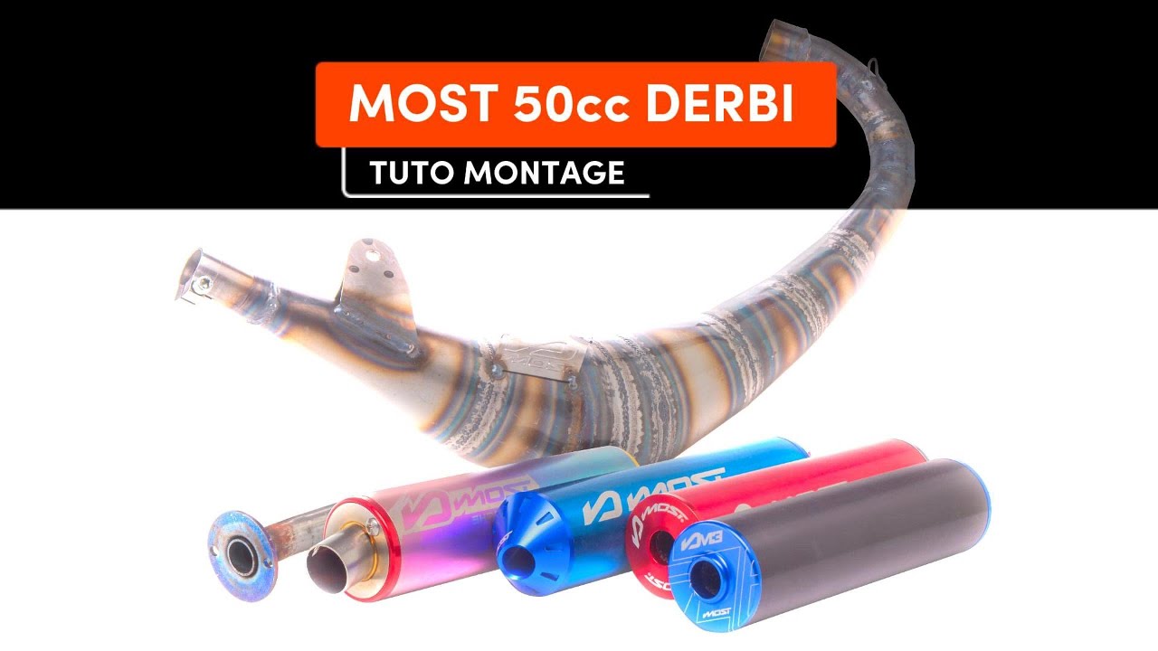 Pot MOST 50cc DERBI passage bas démontable tutoriel de montage