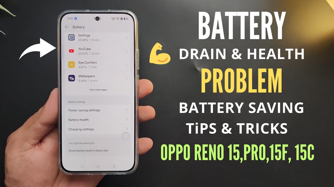 Battery Drain Health & Savings Long Lasting Tips & Tricks Reno 15, Pro, 15F, 15C  | Step By Step | 