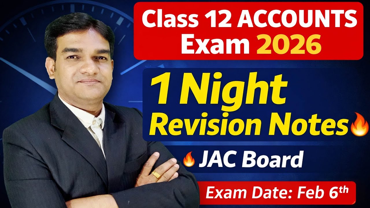 Accounts Class 12 JAC Board Most Important Questions 2026| JAC Board Accounts Class 12| असली पेपर?
