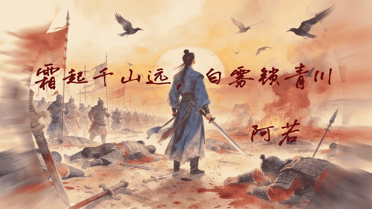 《霜起千山远，白雾锁青川》｜阿若A-Ruo｜原创古风歌曲吟唱【動態歌詞Lyrics】
