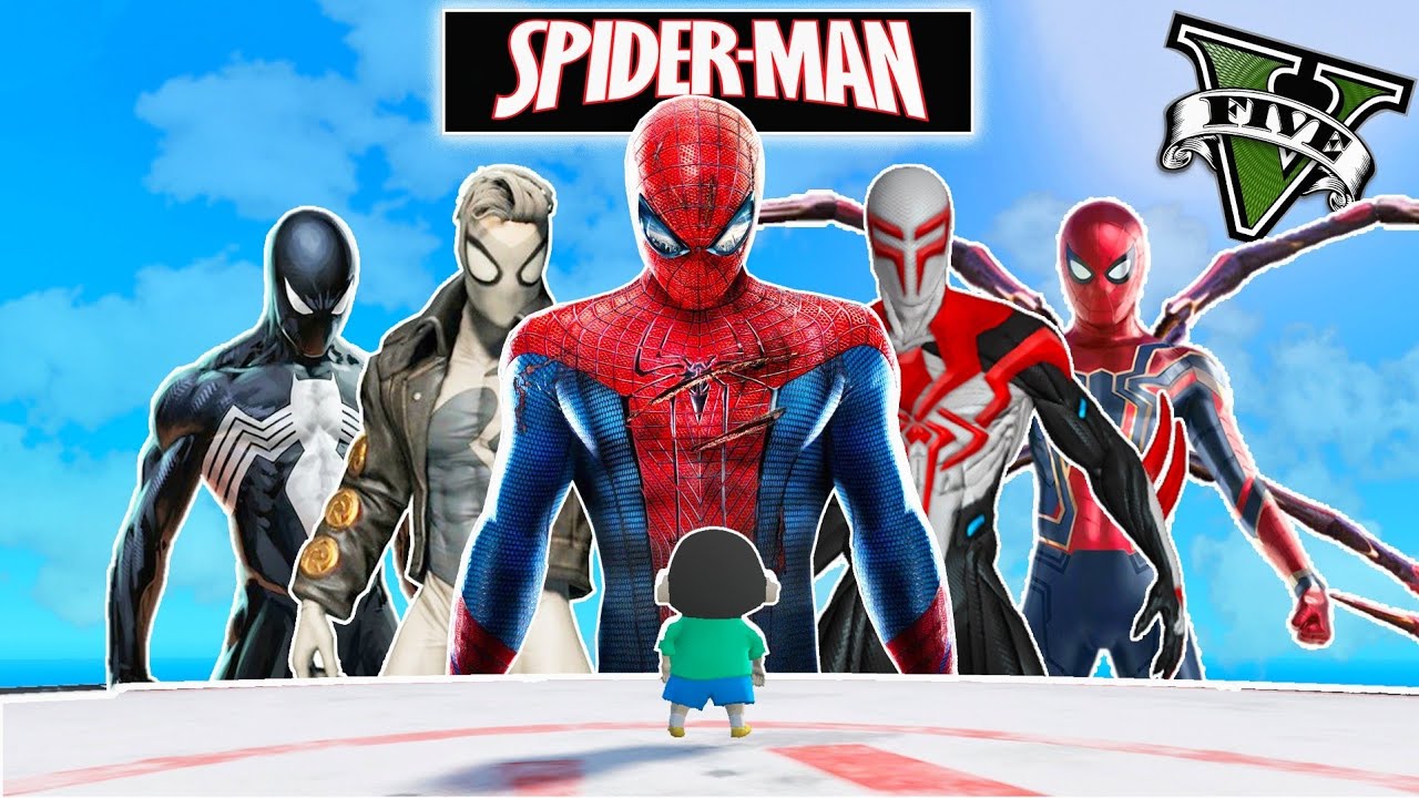 GTA 5 : SHINCHAN Killed EVERY SPIDERMAN In GTA V ! (GTA 5 Mods) Dr. Fredd Gaming