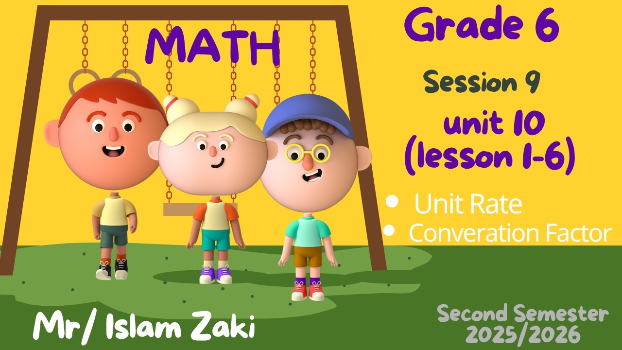 Session 9: Unit Rates: and Conversion Factor                 #maths #education #mathematics #school