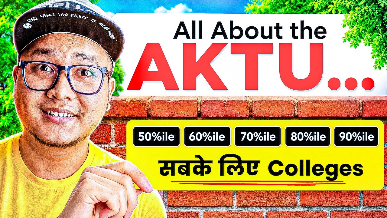 AKTU Colleges for Every Percentile 🔥 50%ile to 90%ile Complete Guidance! | Boring Bing