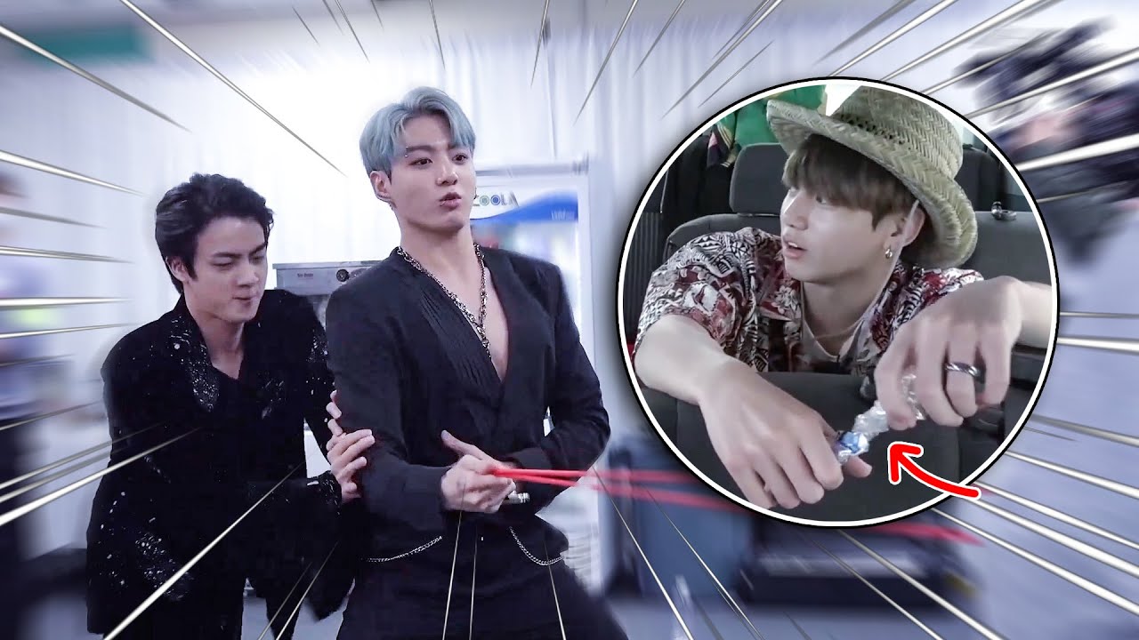 넘치는 힘을 주체하지 못하는 것 같은 방탄소년단 정국