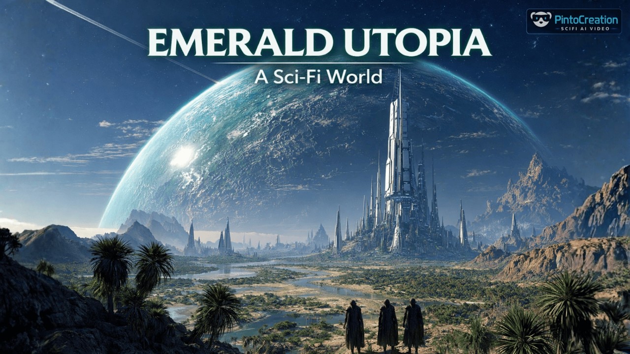 EMERALD UTOPIA: A Sci-Fi World Where Nature and AI Became One (AI Video)