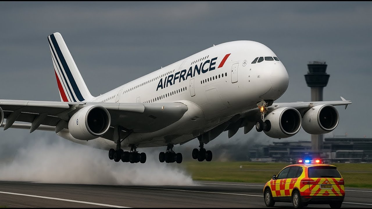 Plane Crash | Plane Crashes After Landing &ndash; Pilot Loses Control on Runway