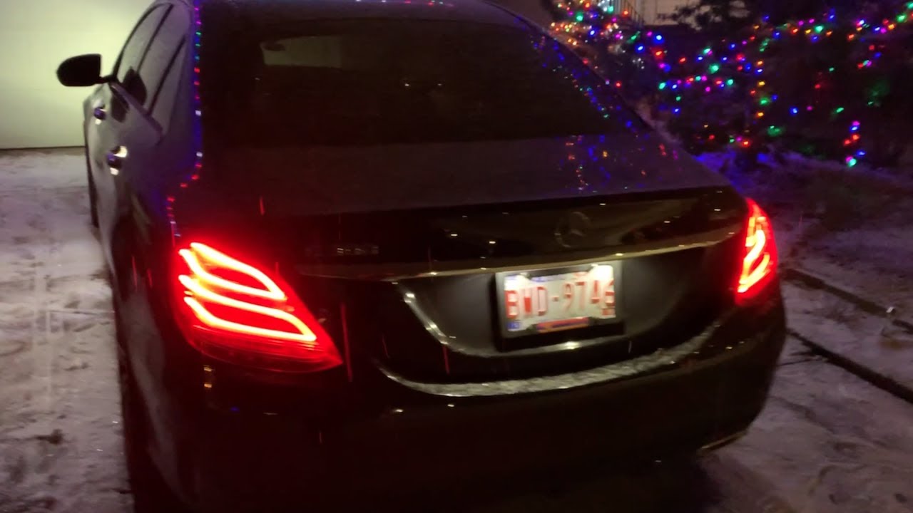 Ночной обзор Mercedes Benz C-класса