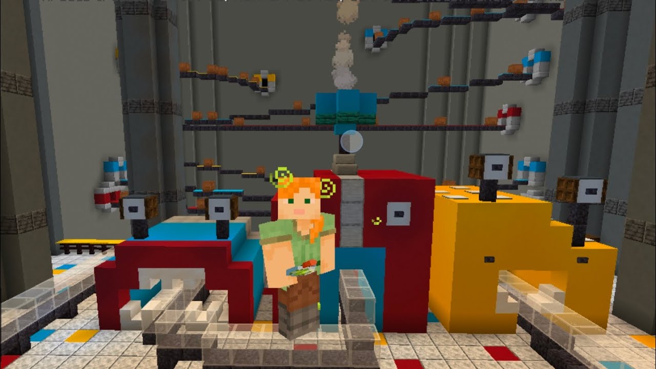 I played Minecraft and I explore poppy play time map in minecraft 