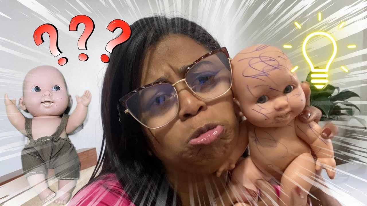 UMA DICA SIMPLES E RAPIDA ,TIRANDO OS RISCOS DE CANETA DA BONECA DA MINHA FILHA