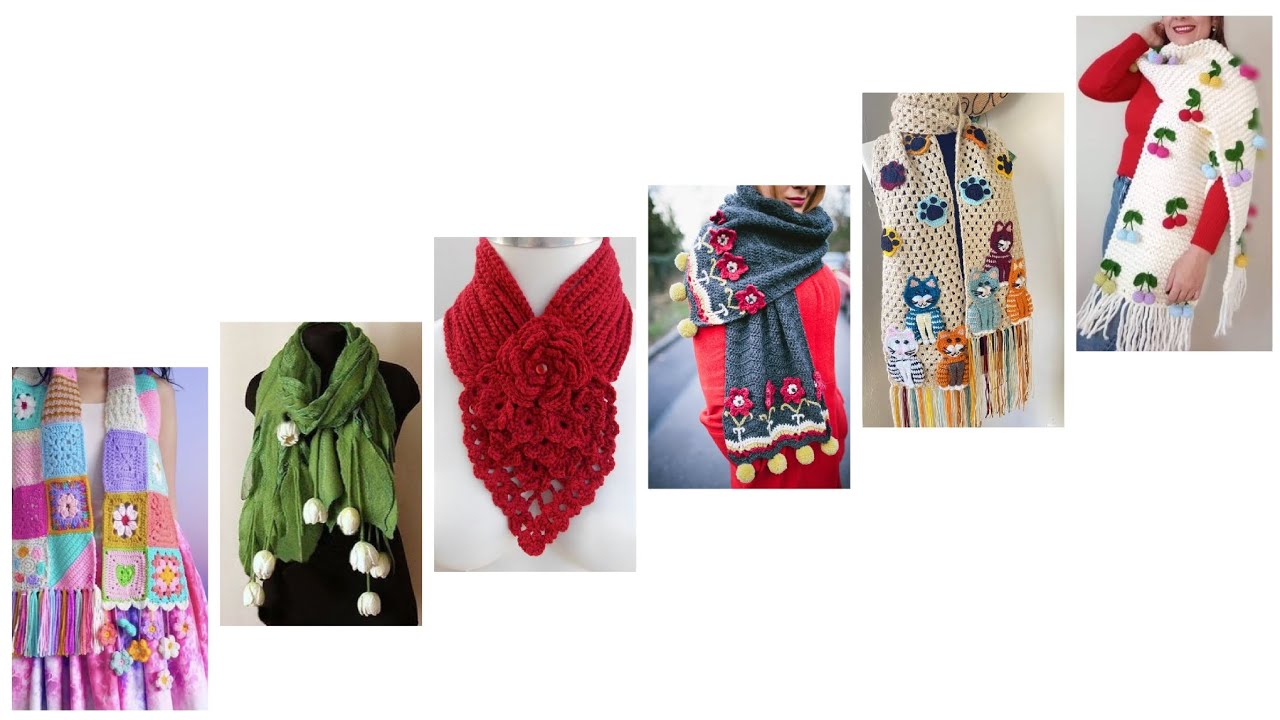 Beautiful Handmade crochet muffler design ideas//crochet scarf//neck warmer 