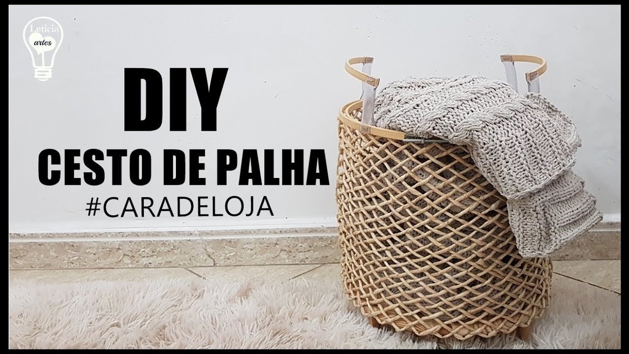 DIY CESTO DE PALHA | DIY ROPE BASKET | 